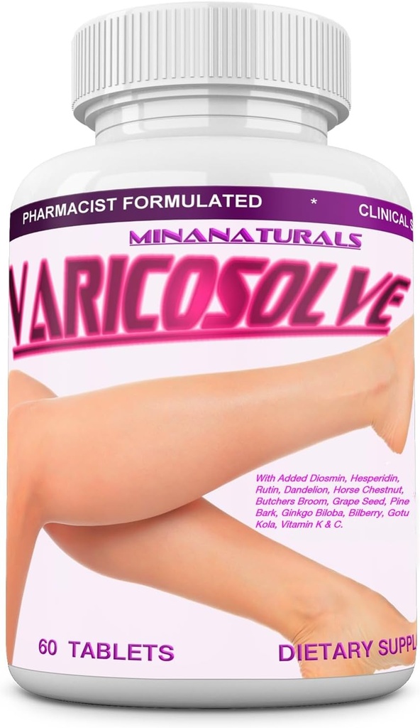 VARICOSOLVE Det naturlige supplement til ben Veins. 60 tabletter