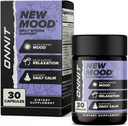 ONNIT New Mood Daily Stress Support Capsules, IGEN ™ Non- GMO Tested, Sleep and Mood Support for Mænd og Kvinder, Daily Stress Management Capsules, 30 Greve