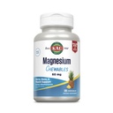 KAL Magnesium Chewables - Magnesium Citrate til nerve, muskel og ben support - Ingen tilsat sukker, Vegan Magnesium supplement - 60- dag garanti - Ananas Arv - 120 Servering, 120 tyggetabletter