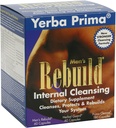 Yerba Prima Mænd 's Rebuild Cleansing Program Box - 30 dages intern rengøring for hele kroppen - Made Gentle med ultra-Absorbent Bentonit Clay & Psyllium for regularitet support