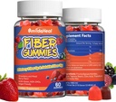 Fiber Gummy, Kostfibre, for kvinder og mænd, Gut Health Support, Ikke-GMO 'er, Non-Gluten, Vegan, Blandet Berry og Strawberry Flavor, 120 Grev Gummies