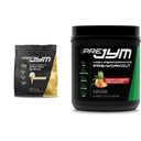 PRO JYM 45 Servering - Tahitian Vanilla Bean & PRE JYM 30 Servering - Ananas Jordbær