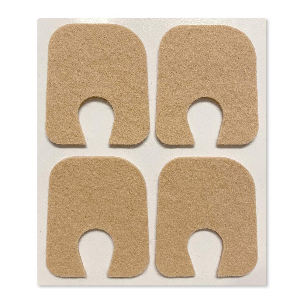 Aetna Foot Produkter - Klæbende Felt U- Shaped Callus eller Toe Pads, pakke med 100, 1 / 8 "Tyk