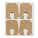 Aetna Foot Produkter - Klæbende Felt U- Shaped Callus eller Toe Pads, pakke med 100, 1 / 8 "Tyk