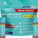 Elektrolytpulver Sugar- fri hydrering Pakninger Sort Cherry HydroMATE 16 sticks