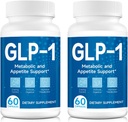 GLP-1 Support, GLP-1 Supplement, Support GLP-1 Naturligvis, Natural GLP-1 supplement til mænd og kvinder, Tag før måltid - 60 Capsule Meal 124; 2 pakker