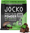 Jocko Fuel Mölk Whey Protein Powder 22g Low Sugar Monk Fruit Blend - Muscle Recovery & Growth, Packaging May Vary (26 Servere, Mint Chokolade)