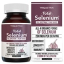 Selen i alt - 200 mcg, Plantbaseret Selen - Fuld Spectrum, Indeholder 4 essentielle økologiske former af Selen herunder Selenomethionin - afledt fra hvidløg - 60 kapsler