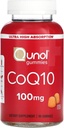 Qunol CoQ10 Gummies, CoQ10 100mg, lækre vingummi kosttilskud, Coenzym Q10 Hjælper Support Heart Health, Vegan, Gluten Free, Ultra High Absorption - 90 Greve