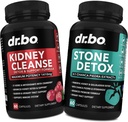 Nyre Rense & Stone Detox Support - Natural Cranberry, Juniper Berries, Buchu, Uva Ursi Extract, Stone Breaker Chanca Piedra - Support Nyrer Gallblære, Bstige & Urinary Tract Sundhed