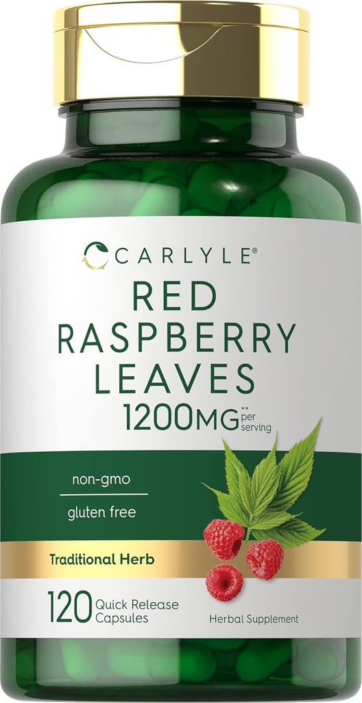 Carlyle Red Raspberry Leaf Kapsler Budding- 124; 1200mg