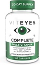 Viteyes Complete Eye & Total Body Health Multivitamin Nutritional Supplement, 180 kapsler, hvid