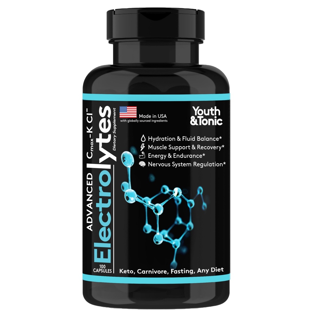 Komplet electrolyte supplement piller høj Absorptionsmiddel 124; Cmax Kaliumchlorid Magnesium natrium Calcium Zink- 124; Boost Endurance Muscle Recovery Mental Focus • 124; Salt Electrolytes Tablets • 124; Keto Friendly