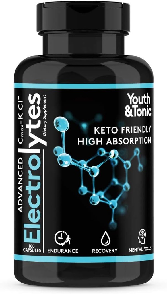 Komplet electrolyte supplement piller høj Absorptionsmiddel 124; Cmax Kaliumchlorid Magnesium natrium Calcium Zink- 124; Boost Endurance Muscle Recovery Mental Focus • 124; Salt Electrolytes Tablets • 124; Keto Friendly