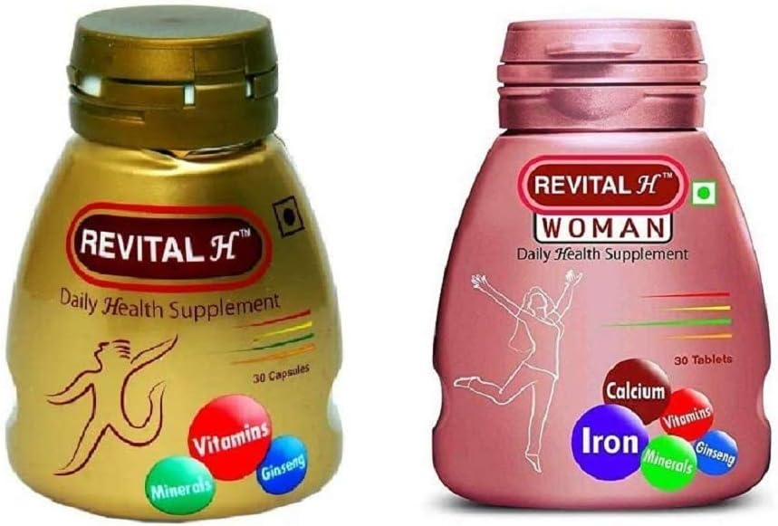 Recital H Mænd 30 Kapsler & Recital H Kvinder 30 Tablet Health Supplement Combo
