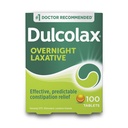 Dulcolax Stimulant Laxative tabletter, Forudsigelige og effektive Forstoppelse Relief, Relieves Spraining & Bloating, Bisacodyl 5 mg, 100 Tæl