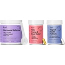 Rael supplement til kvinder Bundle - Hormonbalance, Myo- Inositol & D- Chiro Inositol (30 dages forsyning) & Probiotika, 15 milliarder CFU (30 dages forsyning) & PMS supplement (28 kapsler)