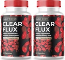 (2 Pack) Clear Flux supplement Detox Rense, Kapsler Blodkar Cleaner Support Advanced Formel, ClearFlux Kapsler Maksimal styrke Alle naturlige vitaminer sundhed (120 Kapsler)