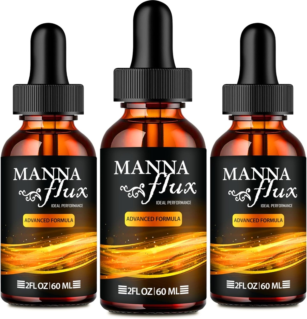 Manna flux Drops, Mannaflux Support Liquid Drops - Maximum Strength, Manna Flux Health & Wellness Drops, Mannaflux All Natural Formel, Manna Flux Liquid Drops Anmeldelser (3 Pack)