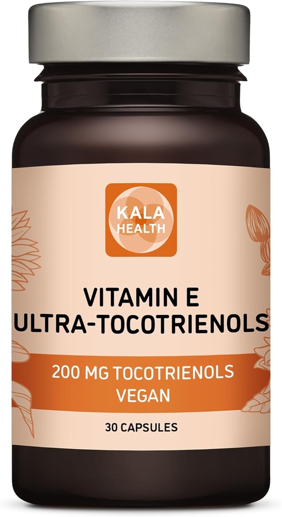Ultra Tocotrienol 200mg Vitamin E Vegan – All 4 tocotrienols - Alpha Tocotrienol + Beta Tocotrienol + Gamma Tocotrienol + Delta Tocotrienol – No Tocopherols (30)