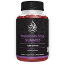 Halal Melatonin Gummeas 124; 2,5 mg - 5 mg - 124; sove- og søvnstøtte 124; Natural, Vegetar, Non- GMO, Gluten- Free, Gelatin- Free; for Ault, Mænd og kvinder