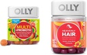 OLLY Multi + Probiotisk Voksen Multivitamin Gummy, 1 Millioner CFU 'er, fordøjelig og immun Support & Heavenly Hår Gummy, Understøtter sundt hår, Keratin, Biotin, AMLA, Chewable Supplement, 30 Dag