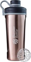 Blenderflaske Radian Shaker Cup Isoleret rustfrit stål vandflaske med Wire Whisk, 26-Ounce, kobber