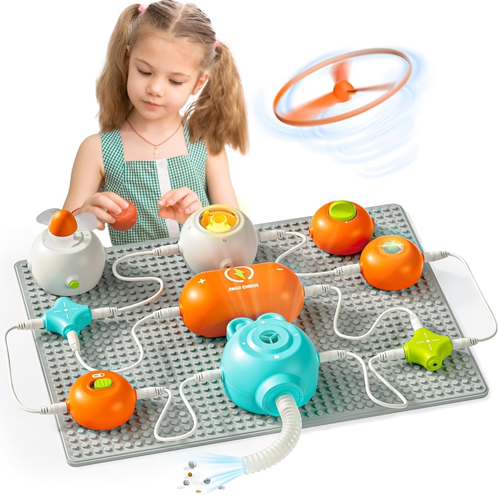 Science Kits for Kids - STEM Kits for Kids, Electronics Exploration Kit, 140 + Projekter, 10 + Circuit Dele, STEM Educational Toy Gaver for Kid Boys Girls 3 4 5 6 7 8 9 10 11 12