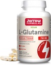Jarrow Formulas ® L- Glutamin 750 mg, Kosttilskud, immunforsvar og muskelstøtte, 120 Veggie kapsler, Op til 120 dages forsyning