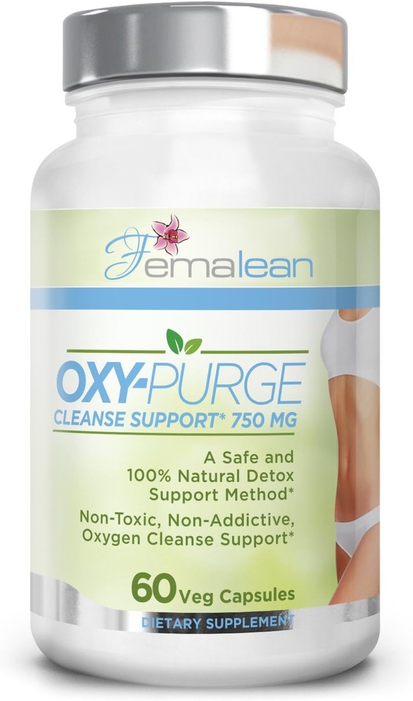 Oxy- Rensning 750 mg 60 Vcaps - Natural Magnesium Oxide Oxygen Baseret på Colon Cleanse Gentle Laxative Understøtter sund fordøjelse Tract Regularitet