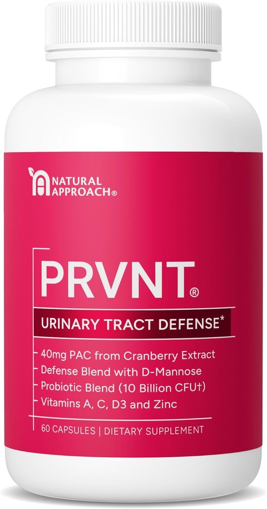 Urinary Tract Defense med Cranberry PAC, D- Mannose, Probiotika & VitumePossement 124; UTI Avoidance & Brege Support Supplement 124; Mest kraftfulde Cranberry Pills til kvinder & Mænd