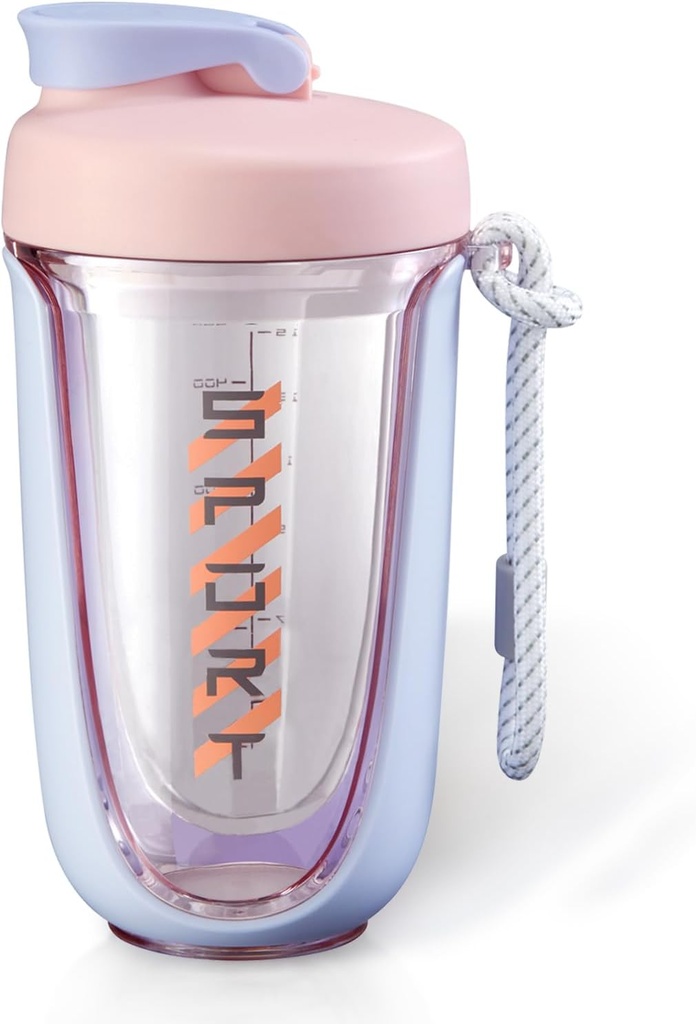 Shaker kopper til protein shakes 20 oz protein shaker flaske Tea Leak Beof Den perfekte shaker til gym, Pre-workout flaske Cocktail Shaker Cup