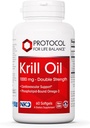 PROTOKOL FOR LIV BALANCE Krill Oil 1.000mg - Extra Strength Krill Oil Supplement - DHA & EPA - med Astaxanthin - Support Heart, Brain, Joints - non-GMO & halal - 60 Softgels