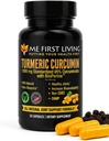 Me First Living Gurkemeje Curcumin 1000 mg 95% Curcuminoider, Bioperine 10 mg, 19x Mere potent end andre, Øget Absorption, Non- GMO, Økologisk Gurkemeje, Vegan, Gluten Free, 60 Kapsler