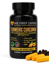 Me First Living Gurkemeje Curcumin 1000 mg 95% Curcuminoider, Bioperine 10 mg, 19x Mere potent end andre, Øget Absorption, Non- GMO, Økologisk Gurkemeje, Vegan, Gluten Free, 60 Kapsler