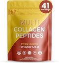Sund Living Proteins against 124; Multi Hydrolyzed Collagen Peptider Type I, II, III, V, & X Shape 124; Grass Fed Bovine, Wild Caught Marine, Free Range Chicken Shape 124; Gluten Free (Uden smag, 1 Pound (pakke med 1))