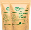 Mulberry Leaf Powder - Mulberry Leaf Extract- All- Natural Raw Herb Super Food Supplement - 2 Lb (2 pakker 1lb) - Way4Organic