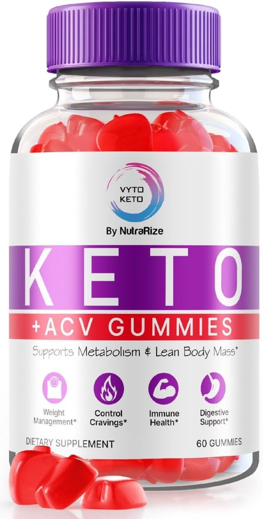Vyto Keto ACV Gummies for Advanced Weight Loss - Vyto Maximum Strength Gummies, Vyto Keto Plus ACV, Keto + ACV Advanced Formel Supplement, Gomitas Anmeldelser (60 Gummies)
