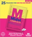 Midol Complete On The Go Caplets med Acetaminophen til menstruationssymptomlindring, Periode Cramp og menstruationssmerteløse, 50 Greve (25 Pouches af 2)