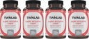 Twinlab Super Enzyme Caps - Forstoppelse Supplement med fordøjelsesenzymer - 50 kapsler (pakning med 4)