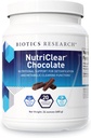 Biotics Research Nutrile Clear Chocolate -Chocolate Powder. Nutritional Support til afgiftning og stofskifte Clearing, Sund Kropskomposition, 17 g Organic Pea Protein Per Serving 24 Oz