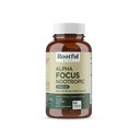 Alpha Focus Nootrop - Memory and Focus Brain Booster Supplement med Cholin, Citicolin, GPC, L-Tyrosine, Bacopa Monnieri, DMAE, Gingko Biloba, Lions Mane, Niacinamid - 60 kapsler