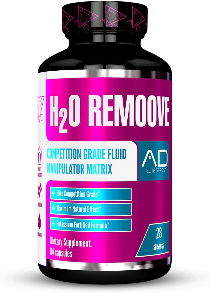 Projekt AD H2O Remoove Nural Diuretice Water Management System, Indeholder en Potassium- Sparing Formel designet til at fremme en driver, Leaner og mere vaskulær udseende Physique (28 Servere)