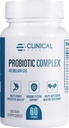 Kliniske effekter Probiotisk Complex - Gut Health Probiotika for kvinder og mænd - 6 Key Organic Probiotiske Strops til at understøtte fordøjelse og samlet sundhed - 60 Veggie Probiotiske Kapsler - Made in USA