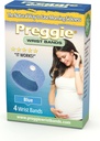Tre Lollies Preggie Anti- Kvalme armbånd - Morning Sygdom Relief -- Side Effect Free - 2 Greve (4 armbånd) - Blå
