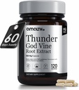 AMALTH Thunder Gud Vin Root - Tripterygium Wilfordii Herbal Supplement - Kapsler med Lei Gong Teng Uddrag med Triptolide - 120 Kapsler