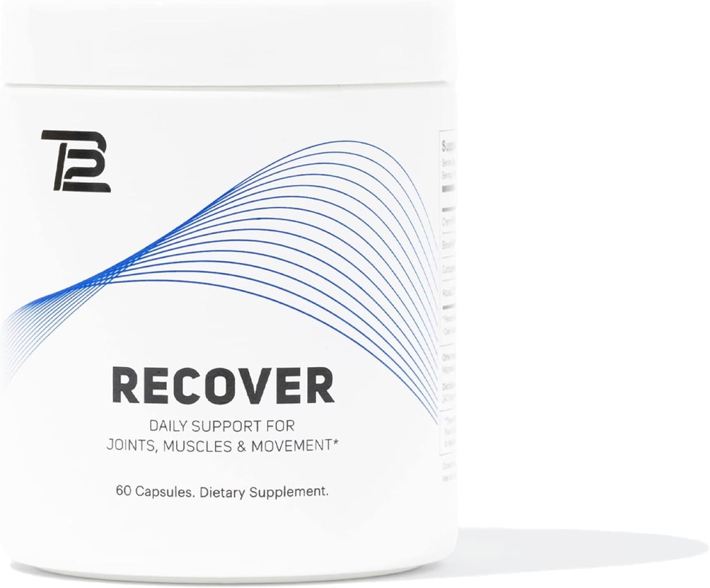 TB12 Recover - Premium Natural Recovery Supplement med Tart Cherry, Egg Membrane, Curcumin, og Boswellia til støtte muskel inddrivelse, og fælles mobilitet