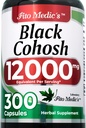 FITO MEDIC 'S Black Cohosh Root Extract 12000 mg Ækvivalent, Herbal Supplement for kvinder, 300 Kapsler
