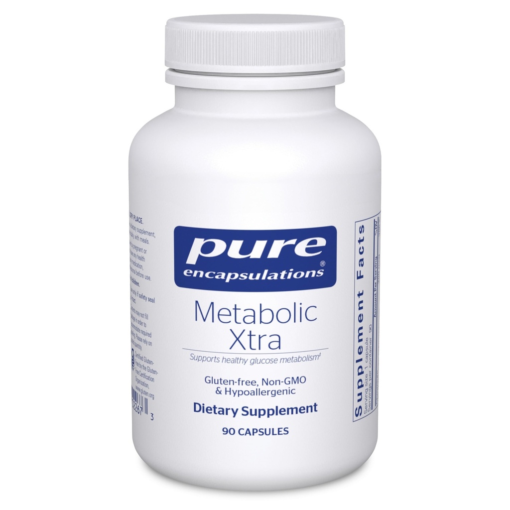 Pure indkapslinger Metaboliske Xtra Note 124; supplement til Support Carbohydrat Metabolisme, og Homeostase *