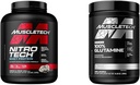 Muscletech Whey Protein Powder Nitro- Tech Whey Protein Isolate & Glutamin Powder 100% Pure L Glutamin Powder Б124; Post Workout Recovery Drink 124; L- Glutamin Powder